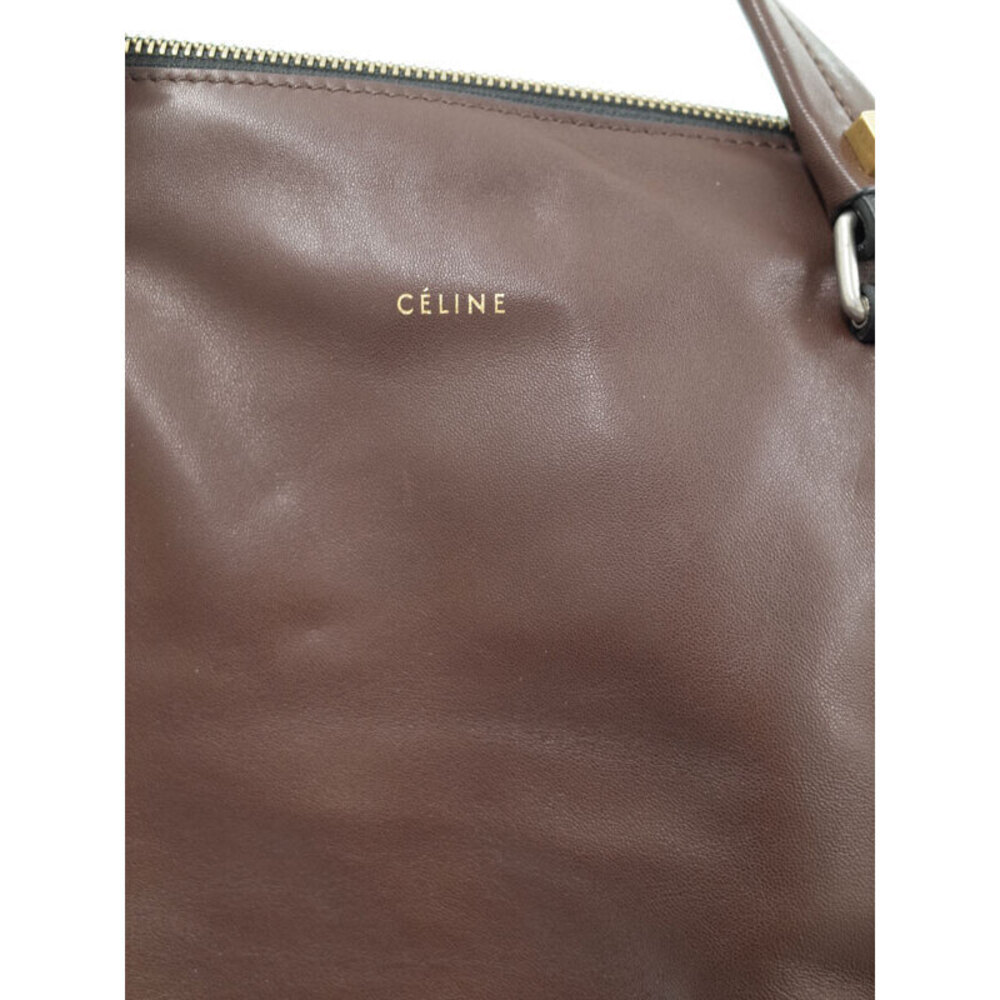 Celine Boston Macadam Shoulder Bag Tan - Picture 7 of 9